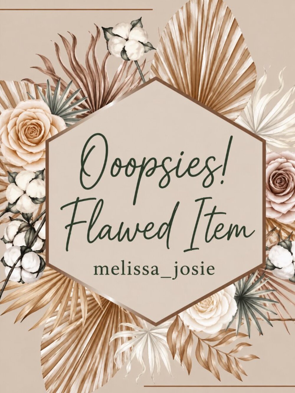 OOOPSIES! Flawed Item - melissa_josie